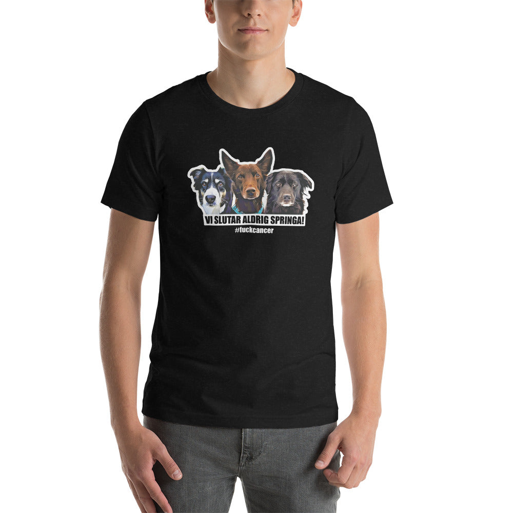 #fuckcancer Vi slutar aldrig springa T-shirt